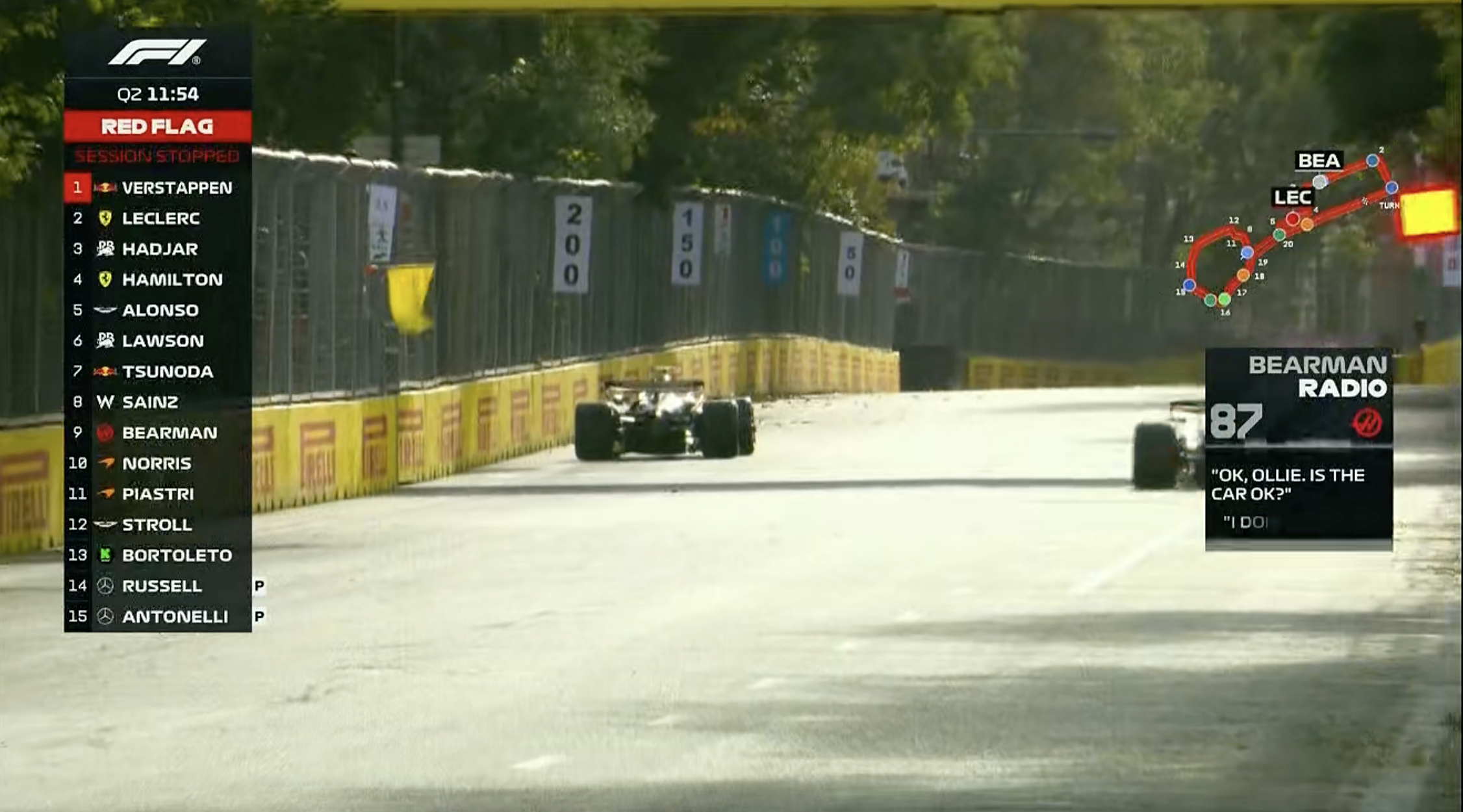 贝尔曼2号弯撞车！红旗！F12025F1阿塞拜疆大奖赛 ​​​