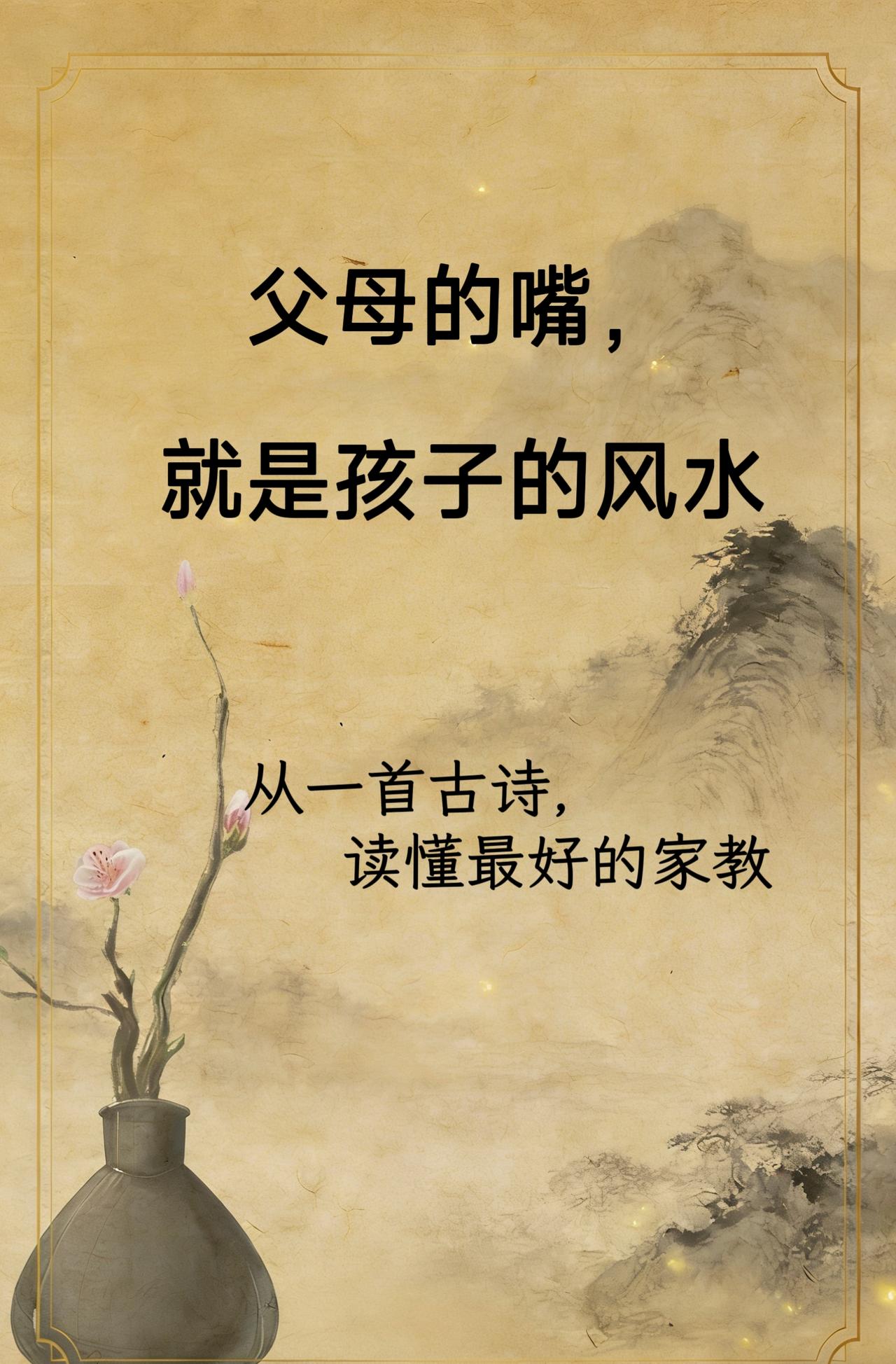 父母的嘴。就是孩子的风水。育儿经验分享 育儿经 传承好家风 育儿智慧