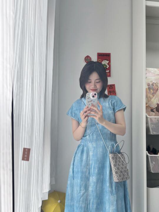 身高150cm｜小个子也能穿的新中式连衣裙～