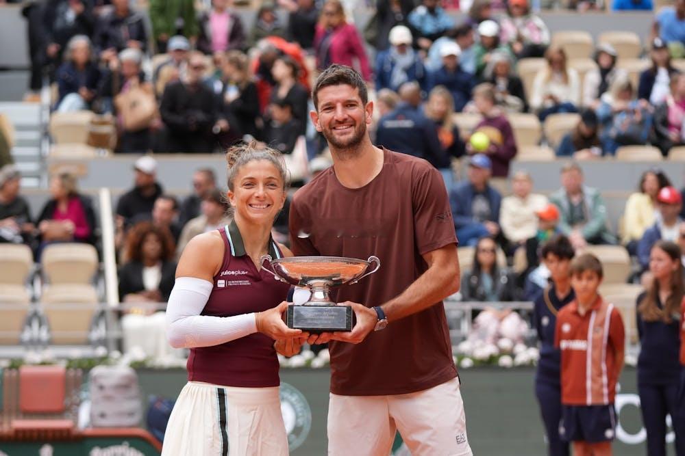 埃拉尼/瓦瓦索里卫冕法网混双冠军 🏆决赛 4-6 6-3 10-4力克达布罗斯