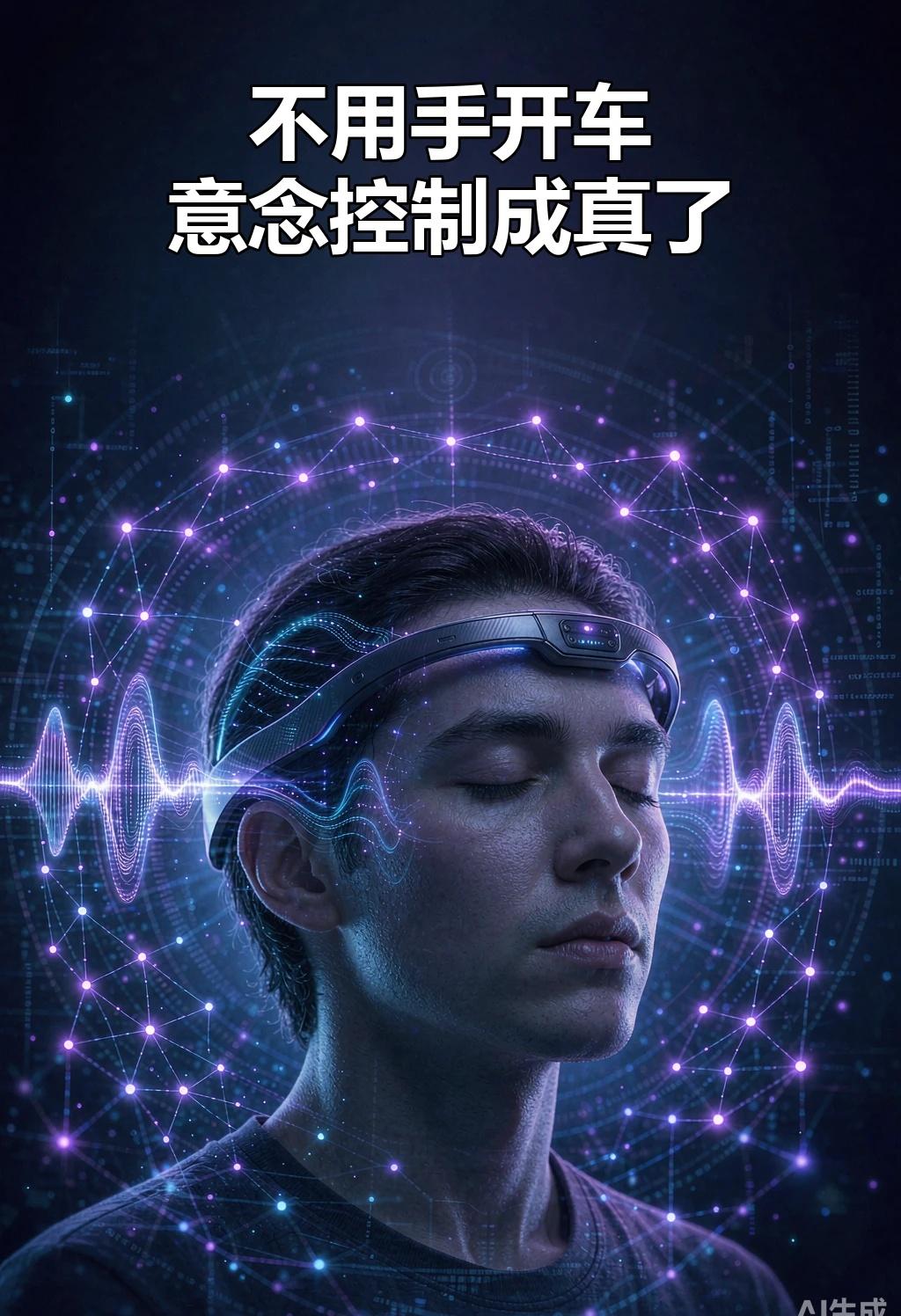 不用手，用意念就能开车
玩游戏、开车、操作电脑，样样都要靠手；对手部不便的人来说