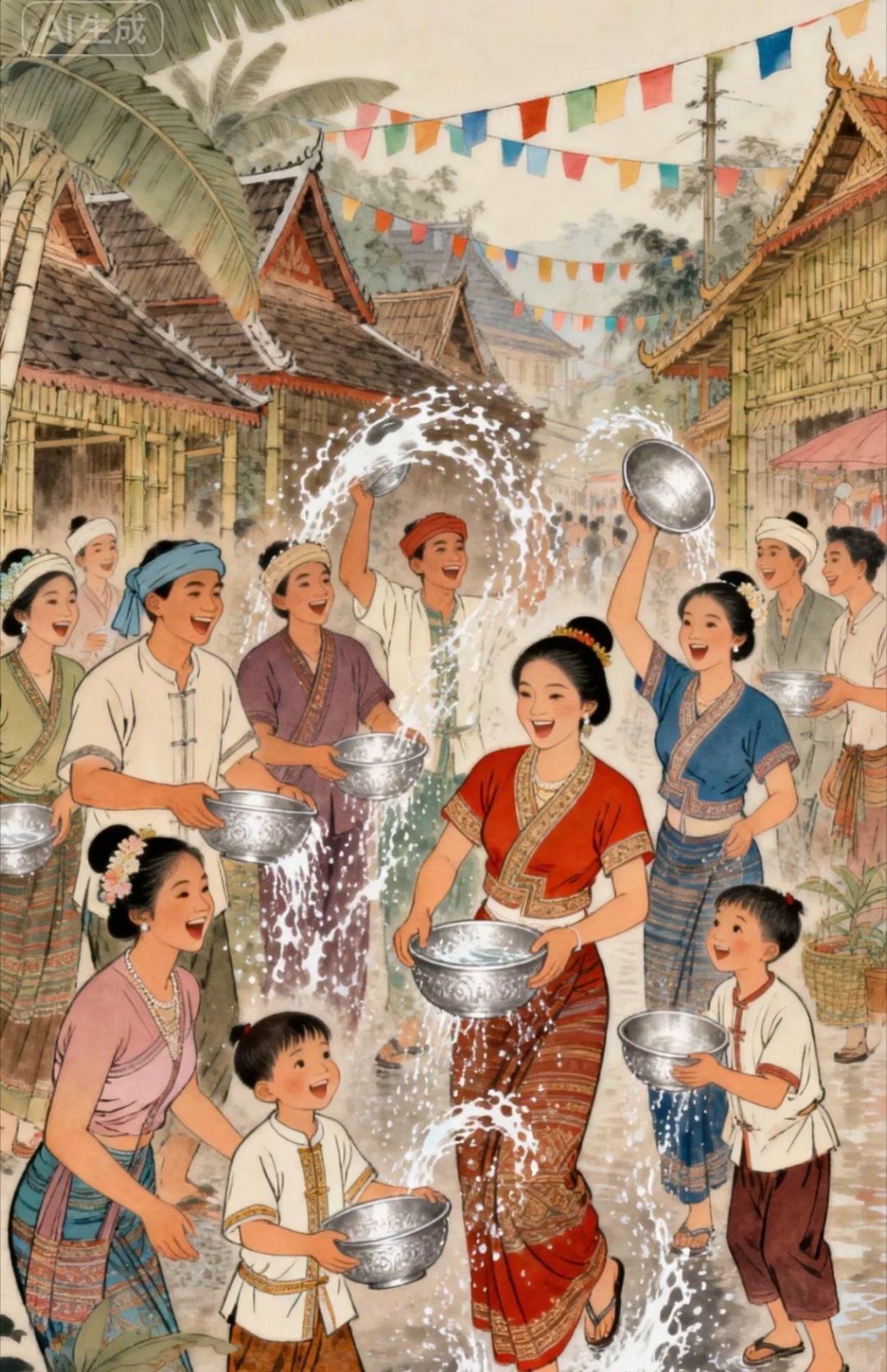 泼水节 变味儿我印象中的泼水节难道不是这样的嘛。。。。。。现在的泼水节咋成了大型