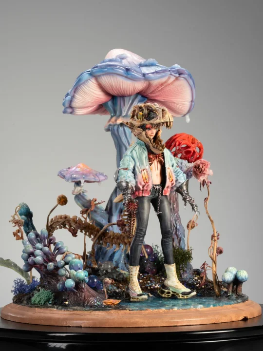 【魂之骨骼】暑期涂装班结课作品集[庆祝] 作品名：《幻蕈旅人》 原型师...