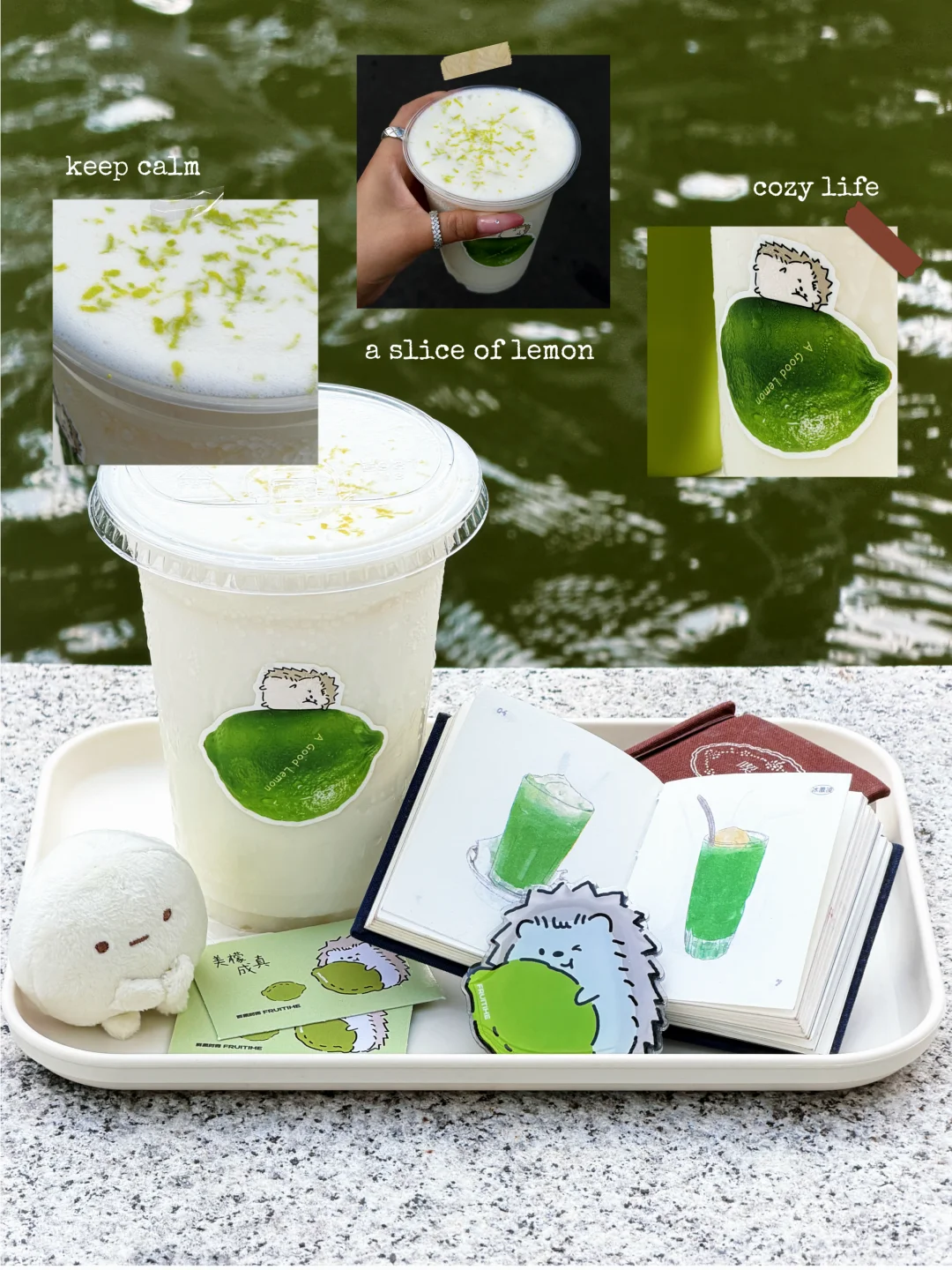 🍋‍🟩˚₊⊹ 把32℃的夏天泡进这杯柠檬奶.˖