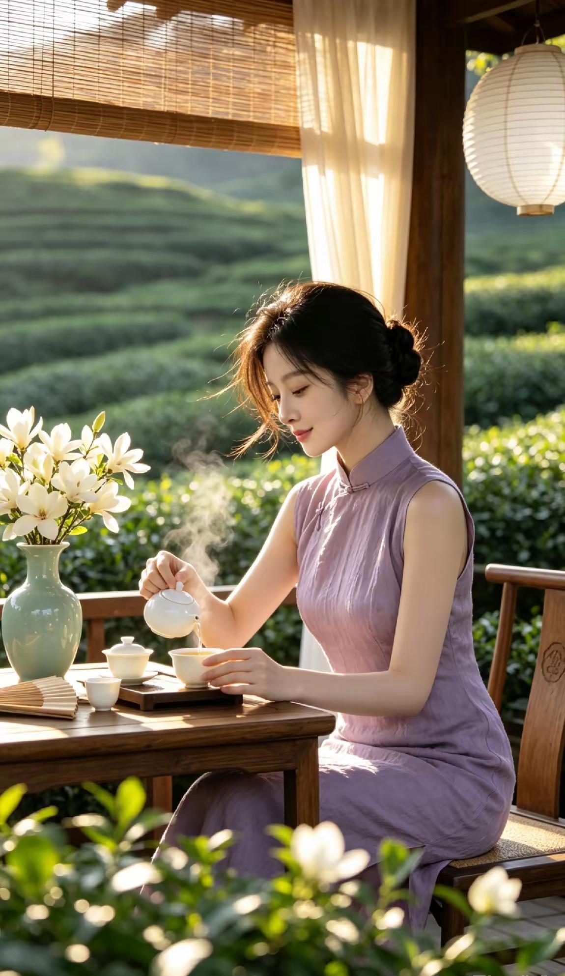 茶香四溢的午后，静享悠然时光。