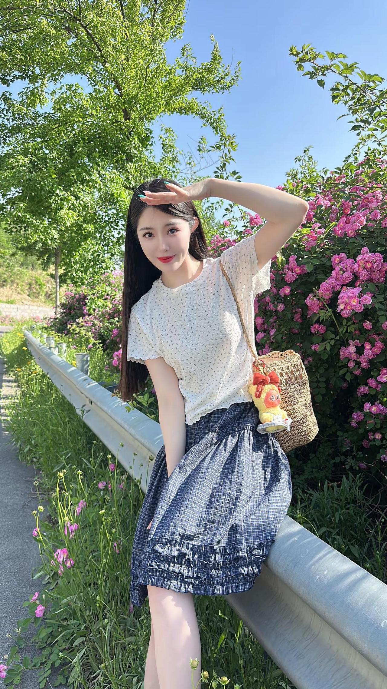 碎花控 夏日清新针织衫 夏日氛围感针织衫