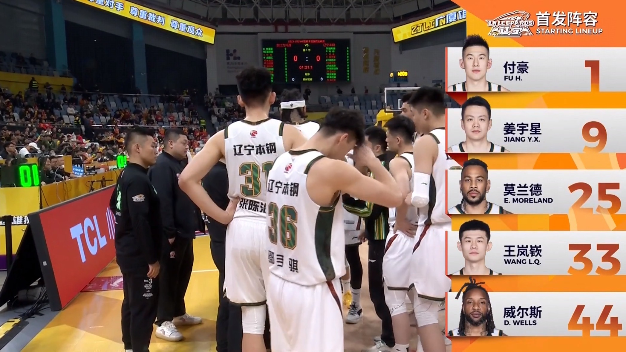 辽宁队今日首发！！辽宁男篮