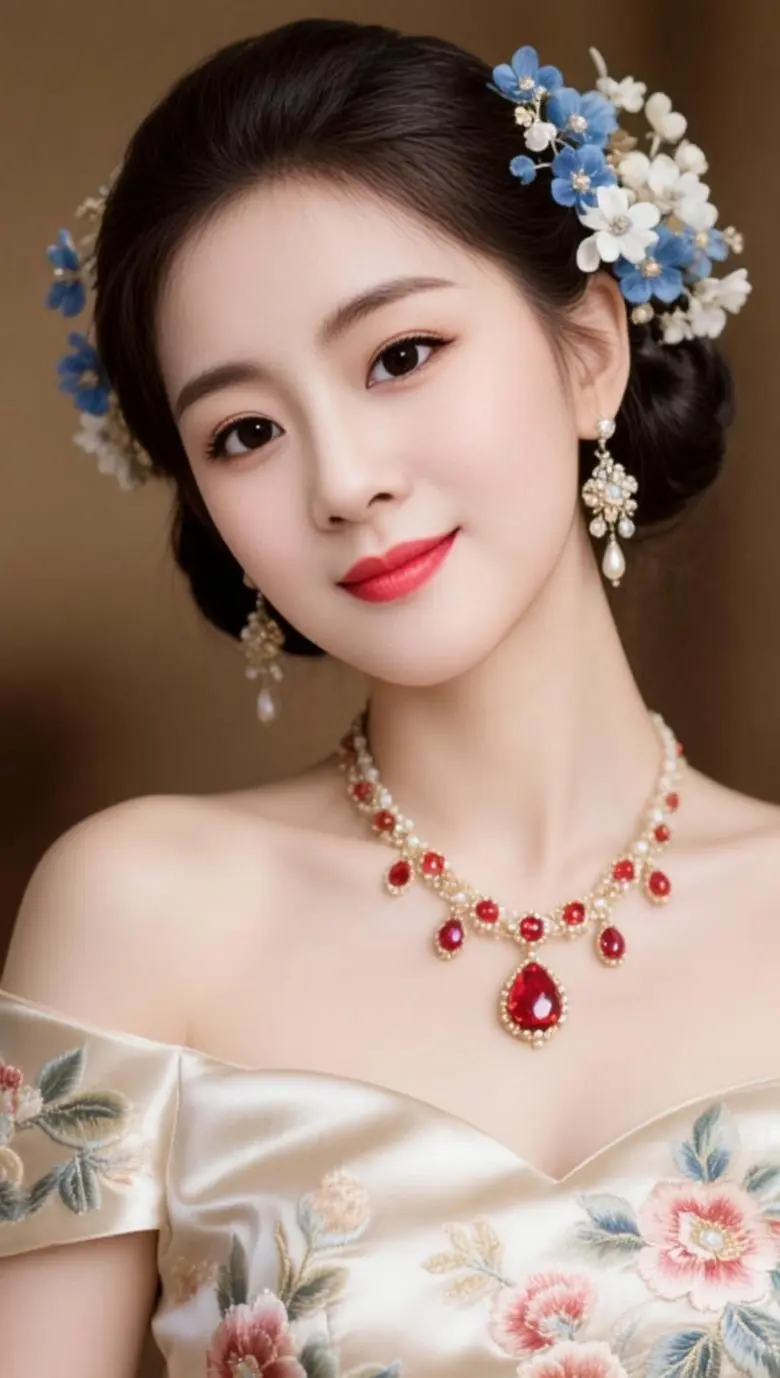 AI复古花卉写真 ai创作