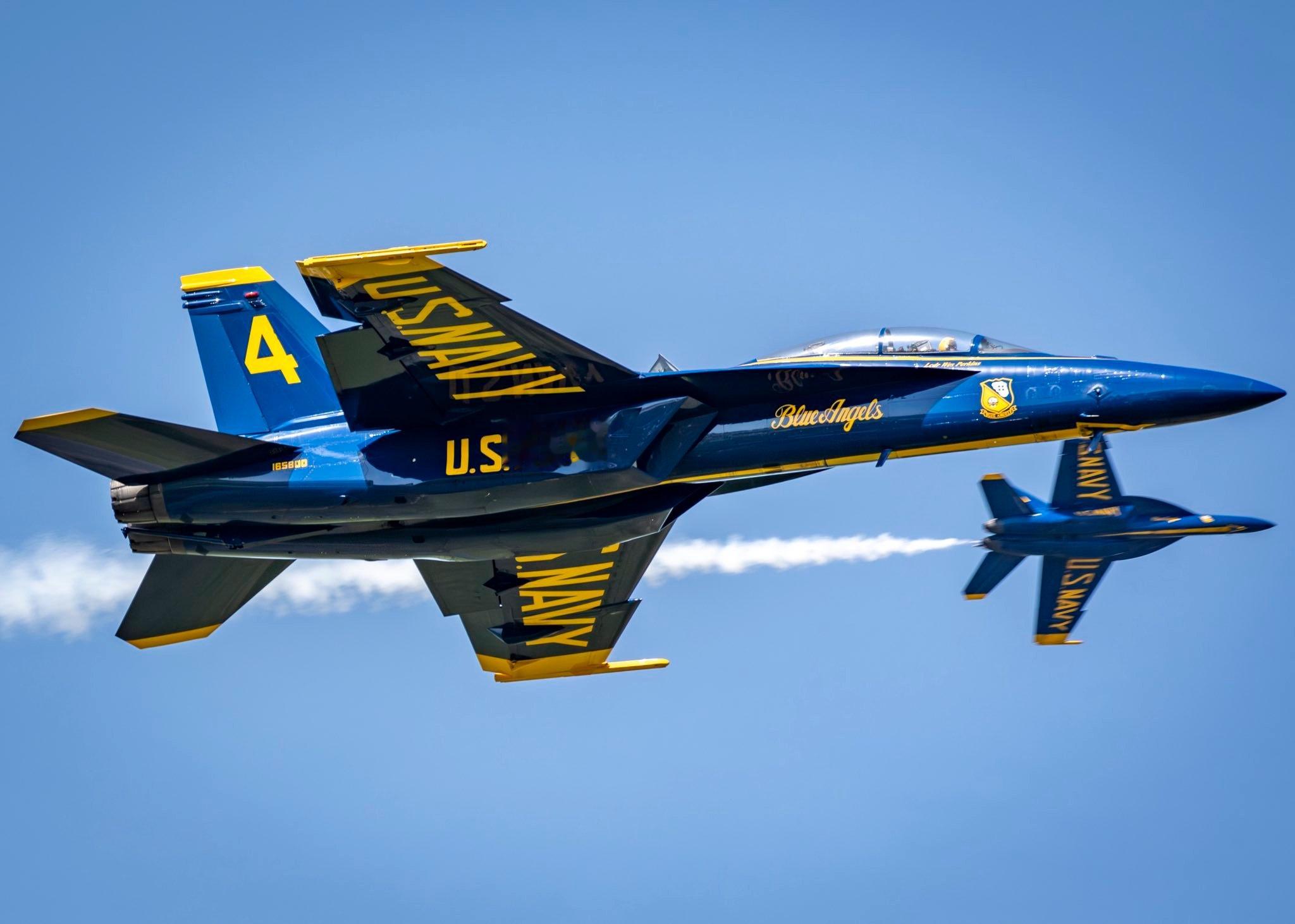 Golden Isles Air Show上的蓝天使们 ​​​