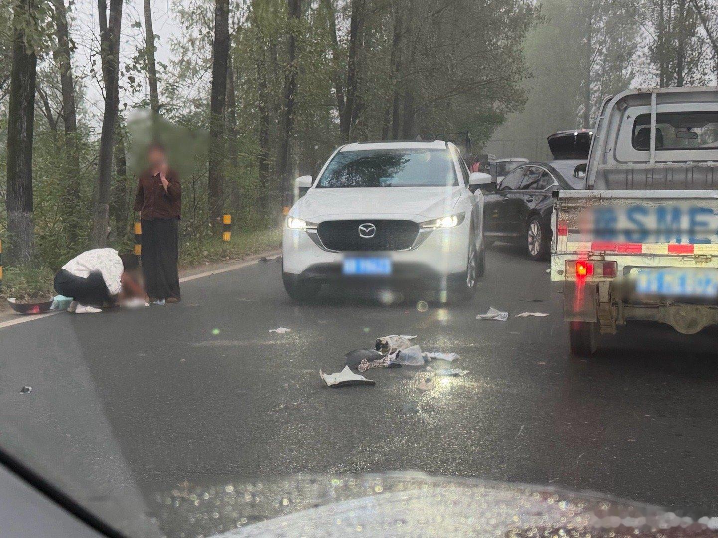 农村这种小路经常有骑电动车窜出来，大多数都不看车，所以开车真得慢[傻眼] ​​​