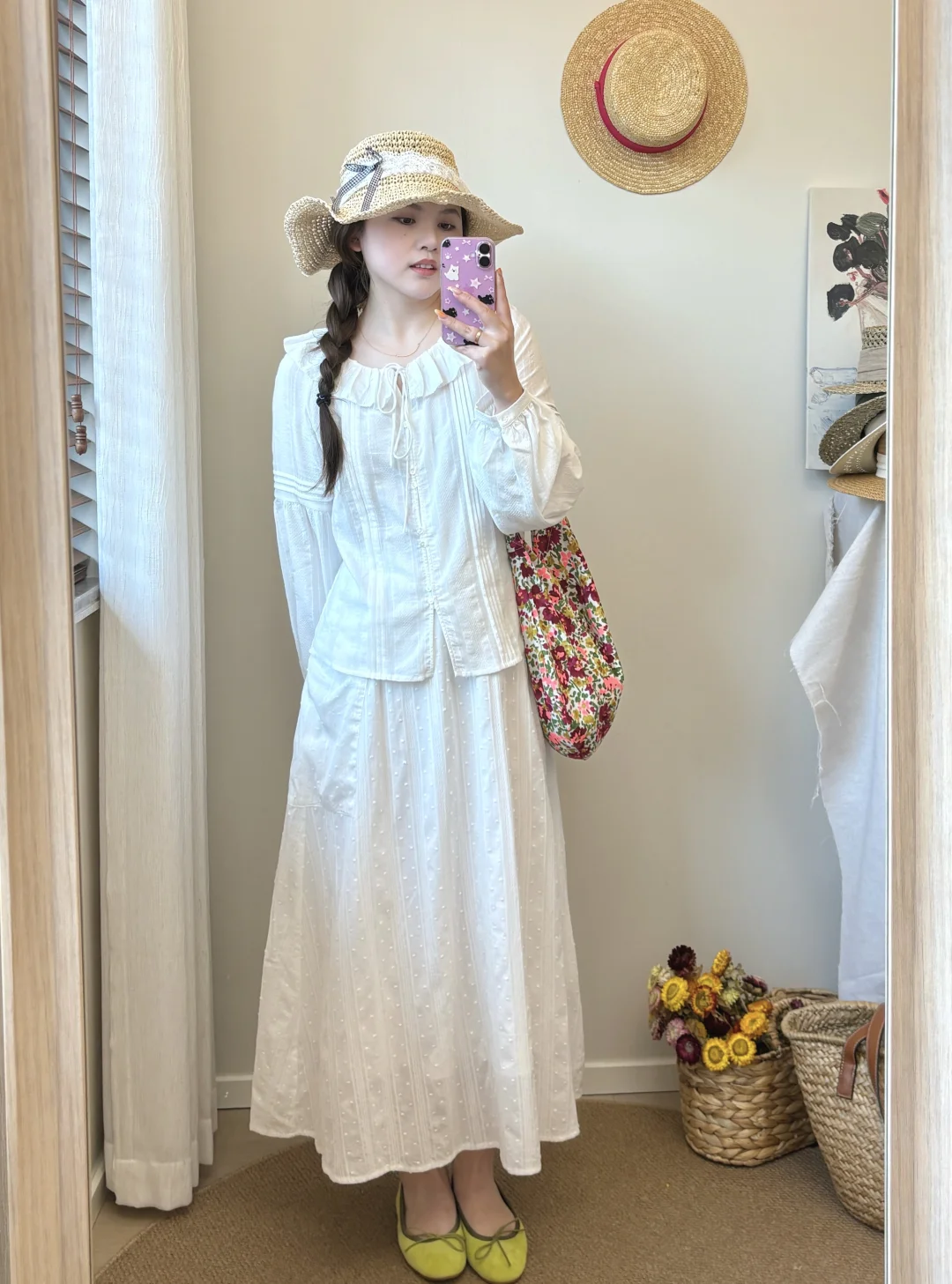 💐今年总喜欢干干净净的一身白～～