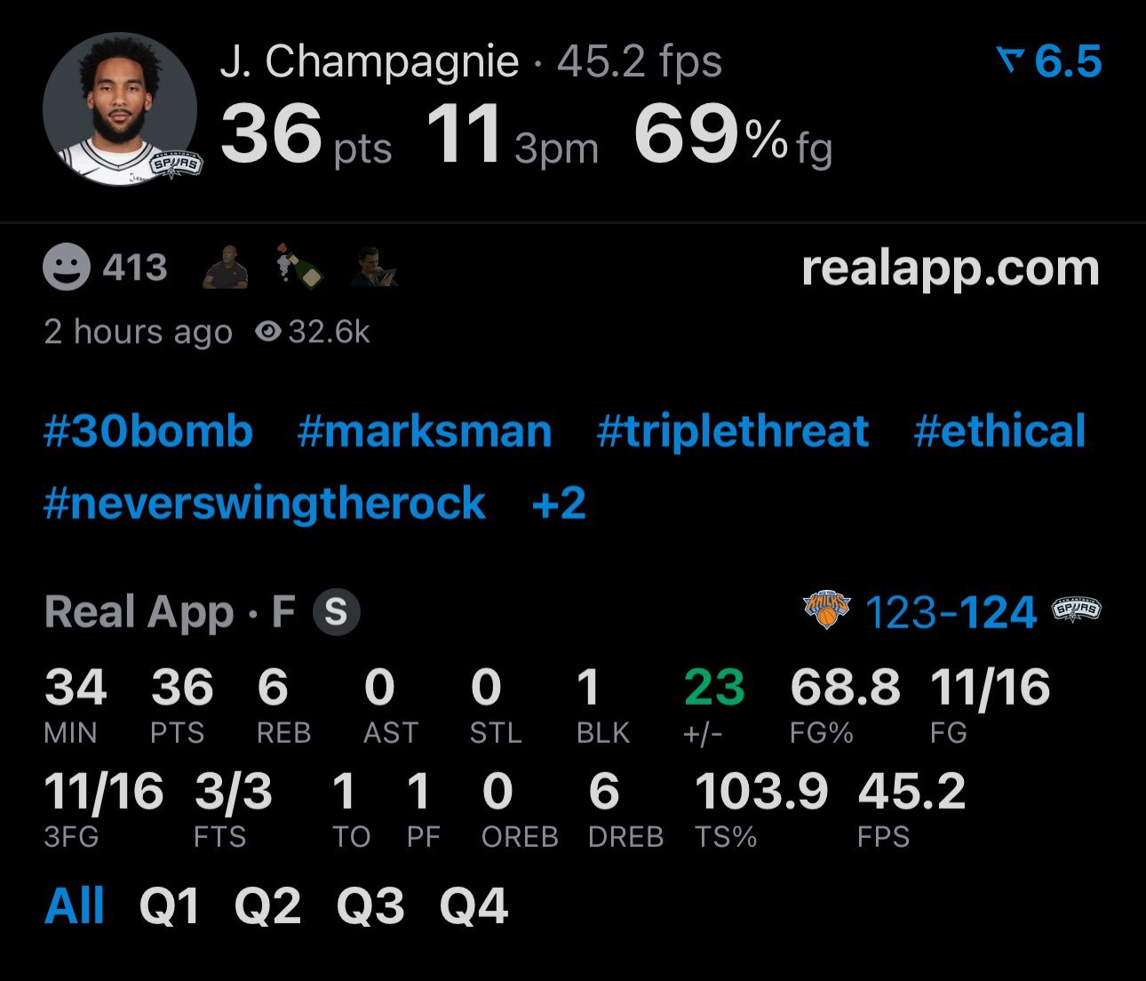 尚帕尼11记三分！太牛逼了
