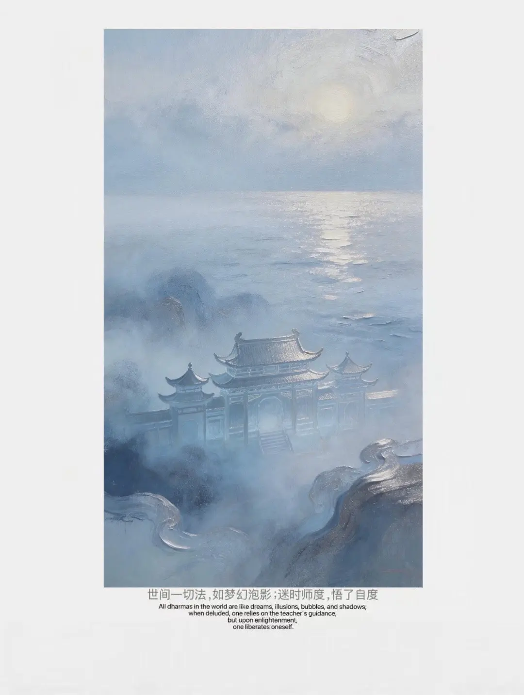 【天道篇•海龙帖】|原创水墨风油画。【本源探析】 龙宫末裔，生来便背负...