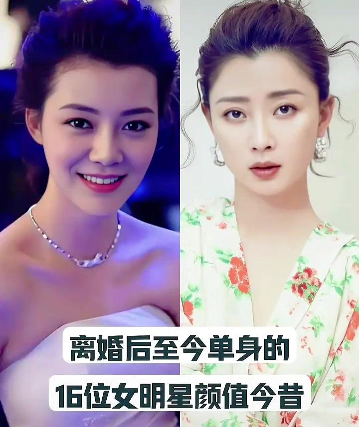 离异女艺人青春脸Vs成熟脸PK，谁惊艳了时光呢?