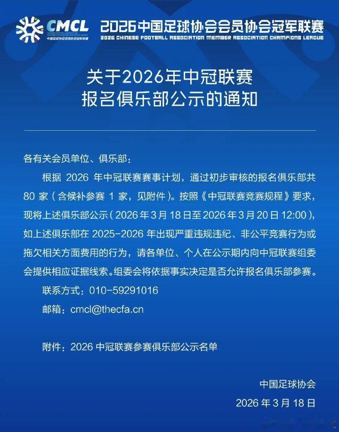 看看中冠联赛，才知道河南足球有多困难~

中国足协中冠联赛报名确认，2026年中