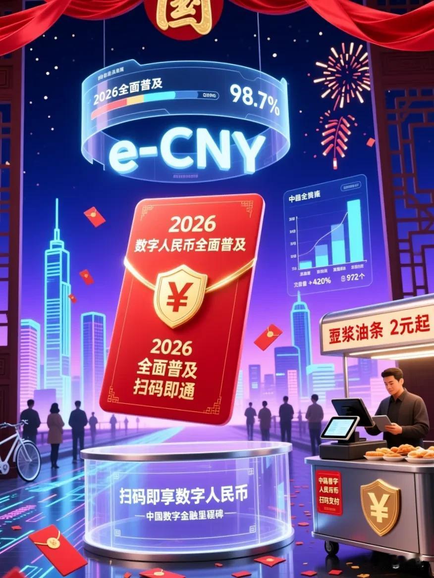 2026年，这回是真的要变天了。

全球那么多央行搞数字货币，唯独咱们破了天荒：
