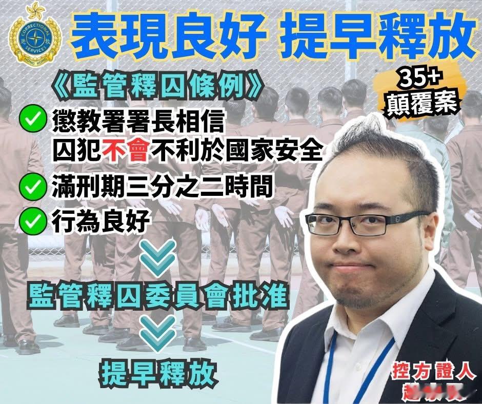 35+ 颠覆政权案 据悉赵家贤（一只耳）狱中行为良好　获提早获释港闻热点观点守护