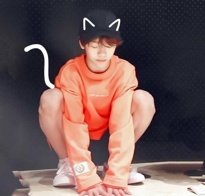 贺鑫隆 🐱贺鑫隆ald1唯一主舞 小猫咪呀小猫咪，猫爪抓地好可爱​​​