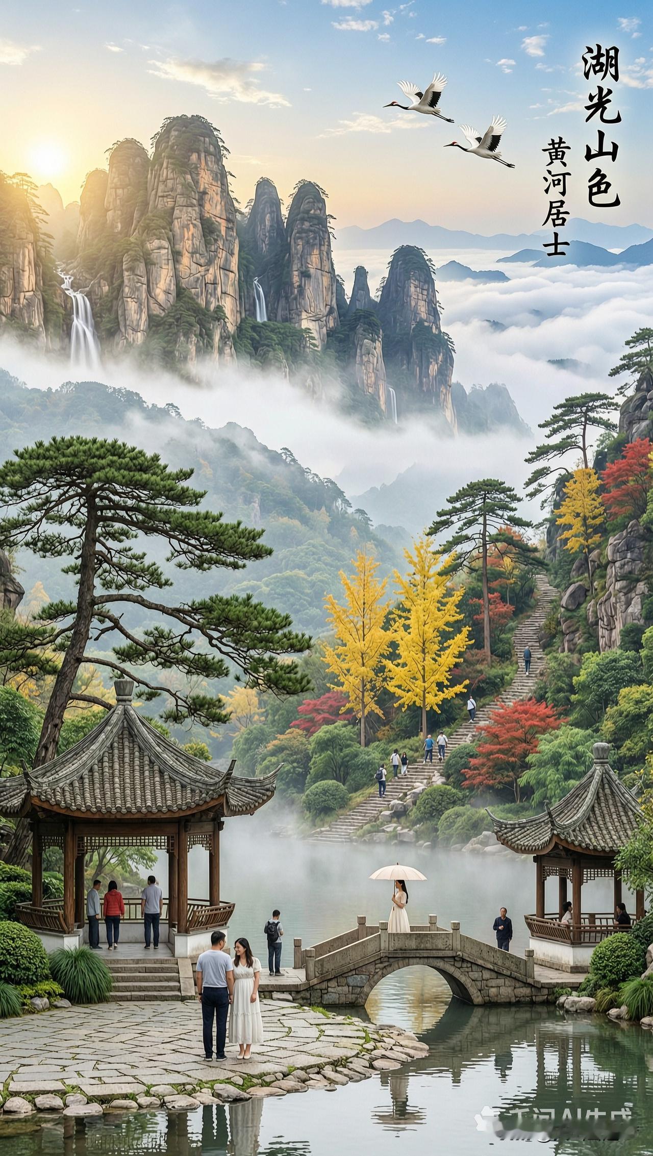 湖光山色