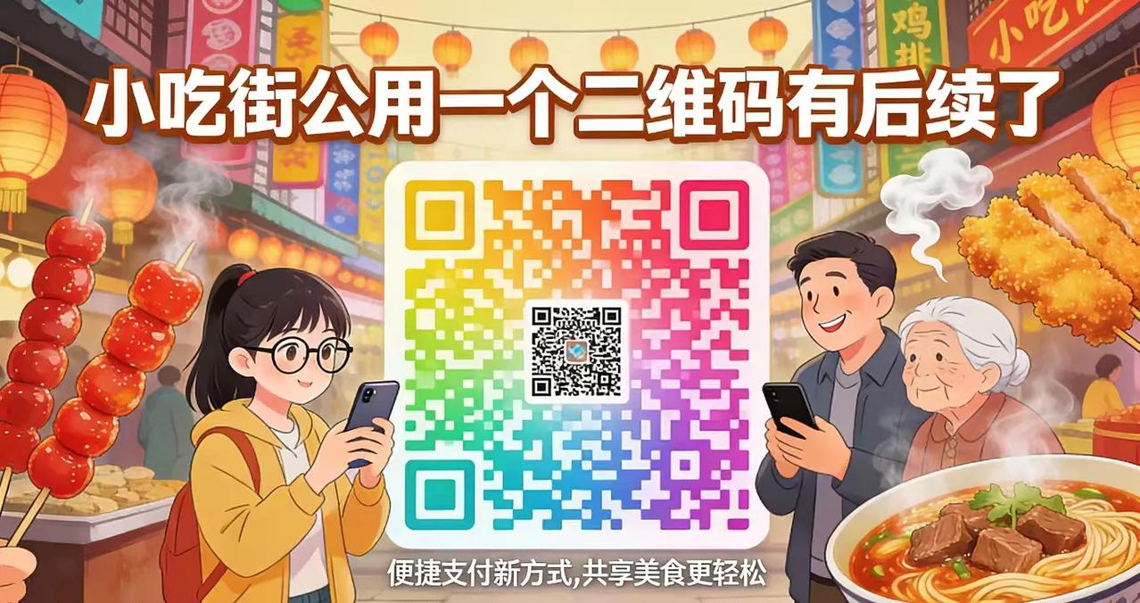 小吃街“一码通吃”后续：商户集体停业倒逼系统变革，共用二维码平台终于“拆墙”
