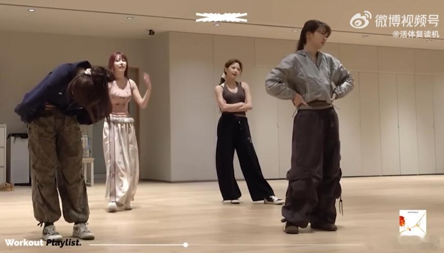 和lesserafim一起运动46分钟 这46分钟真的是挑战自己的极限，看五炽们