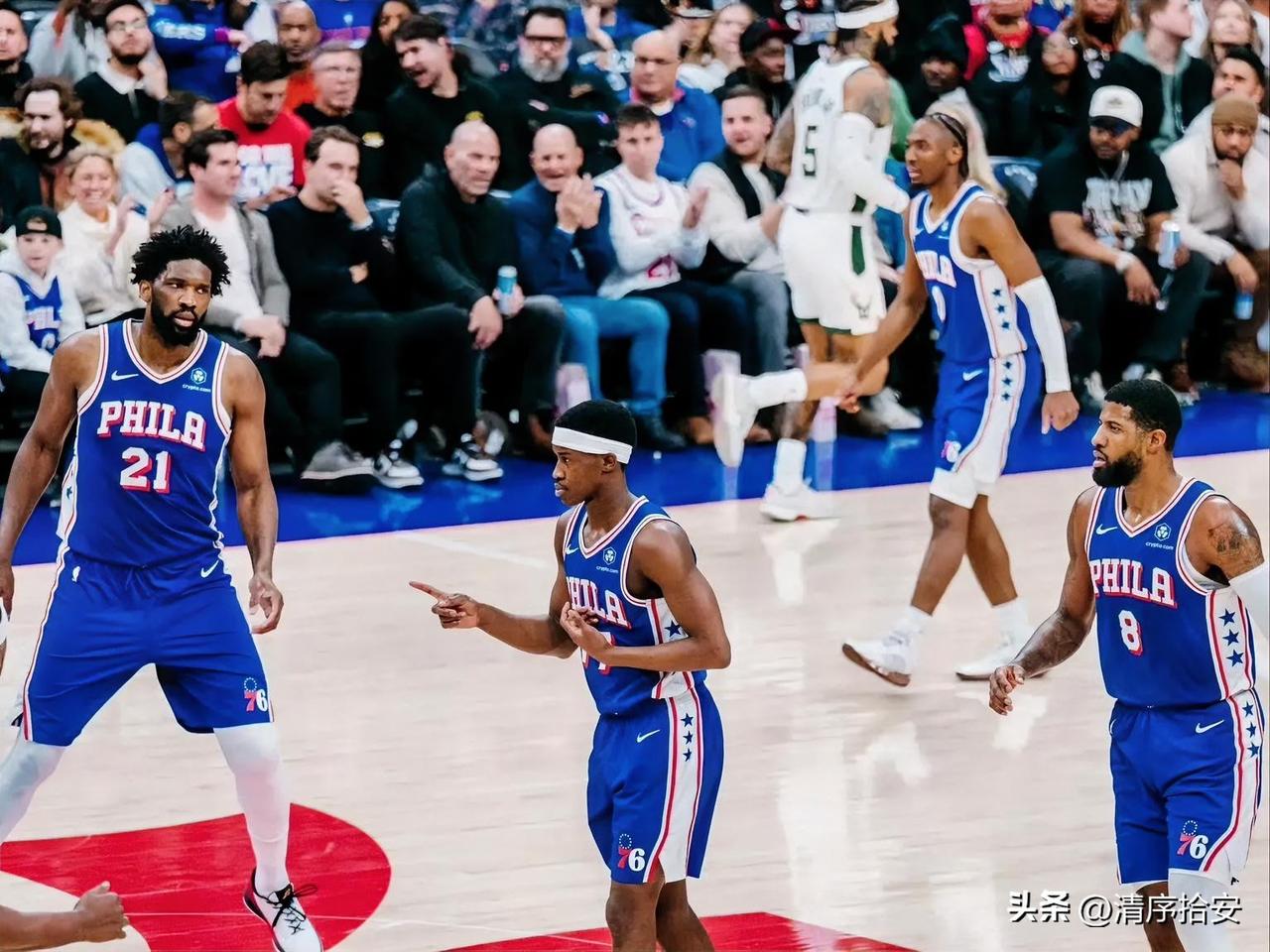 76人这支球队有意思了啊，几名主力球员保持状态的话，直接冲东部决赛就去了。

这