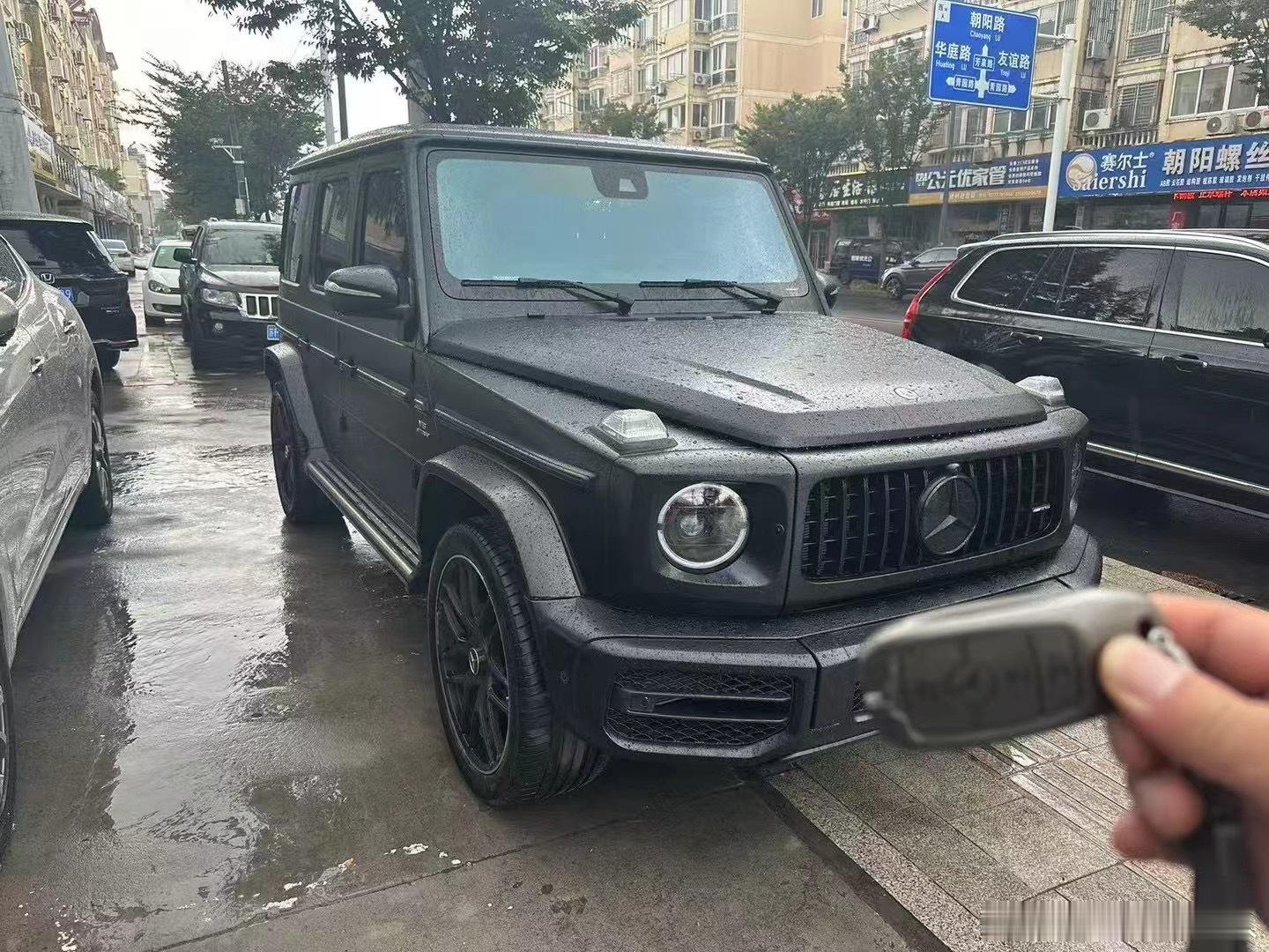 奔驰G350，改G63套件，暗夜大灯 ​​​