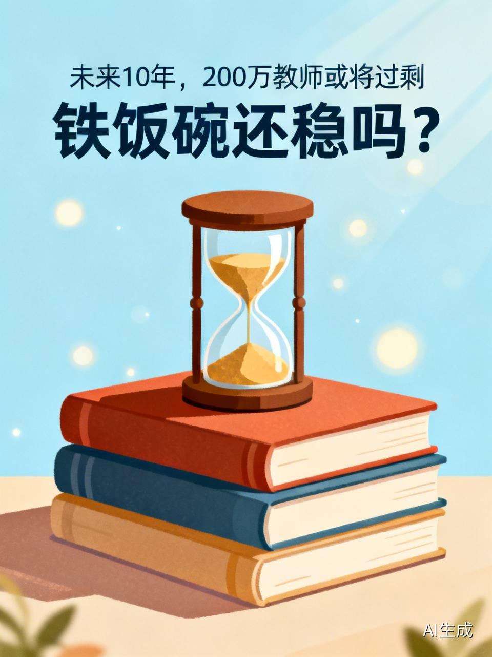未来10年，200万教师或将过剩，“铁饭碗”还稳吗？

先看一组数据：过去10年