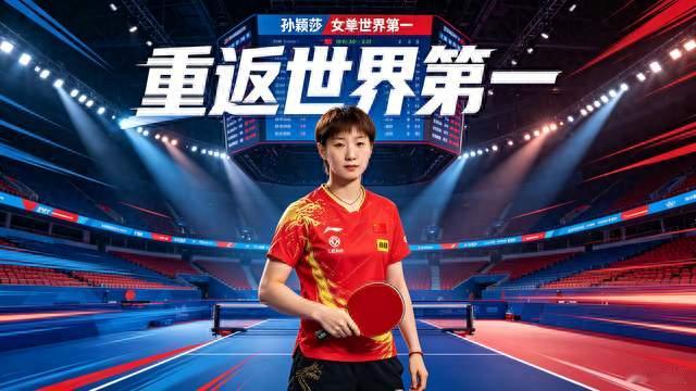 孙颖莎重返女单世界第一，10分极限差距，乒坛巅峰对决来袭