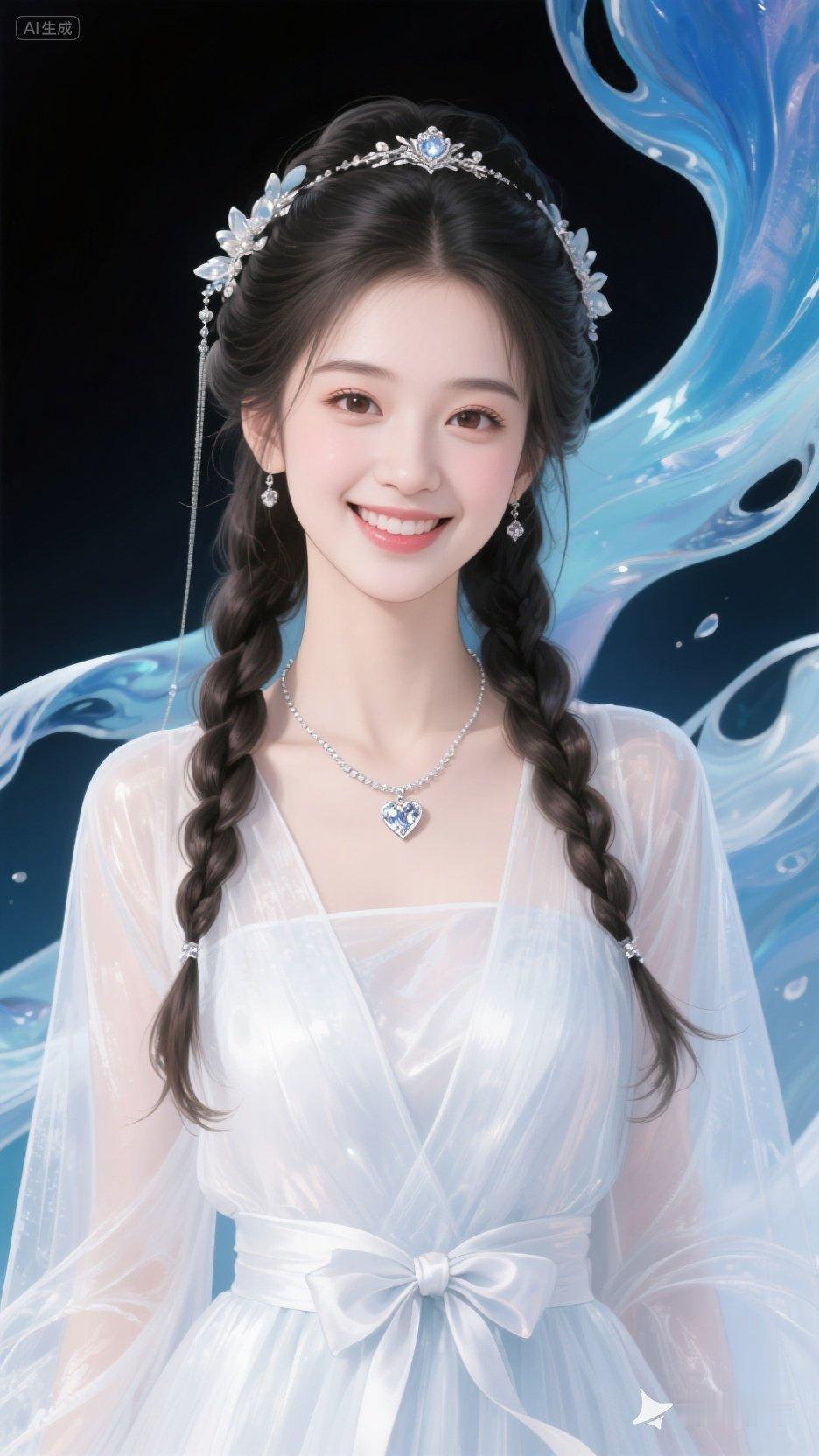 梦幻公主风，甜美笑容，优雅发饰 [心]