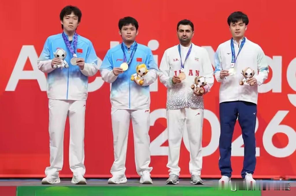亚运会.乒乓球，28枚奖牌/全部落位，中国11枚，日本7枚，韩国3枚

1，男单