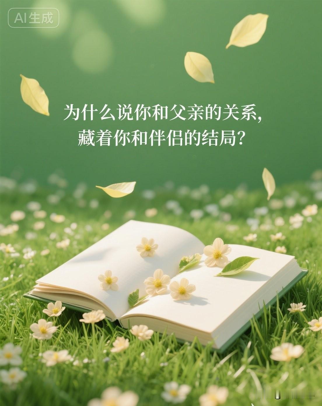 为什么说你和父亲的关系，藏着你和伴侣的结局？

心理学家荣格说：“一个人终其一生
