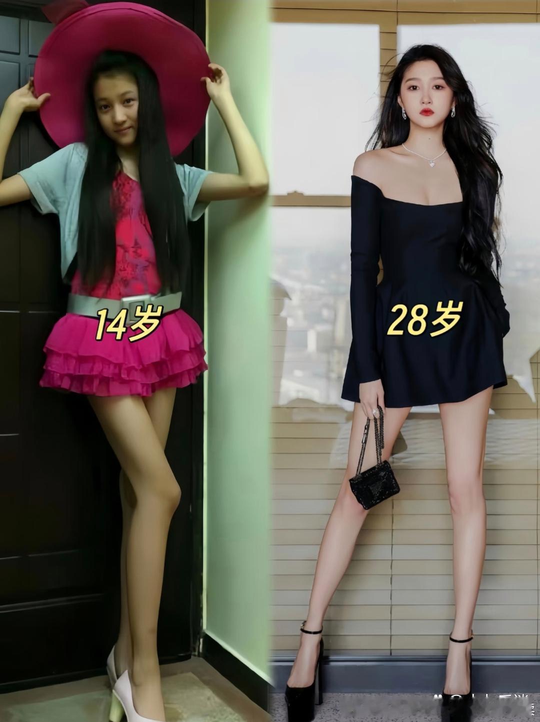关晓彤14岁时的腿是认真的吗？感觉胳肢窝底下全是腿啊 
