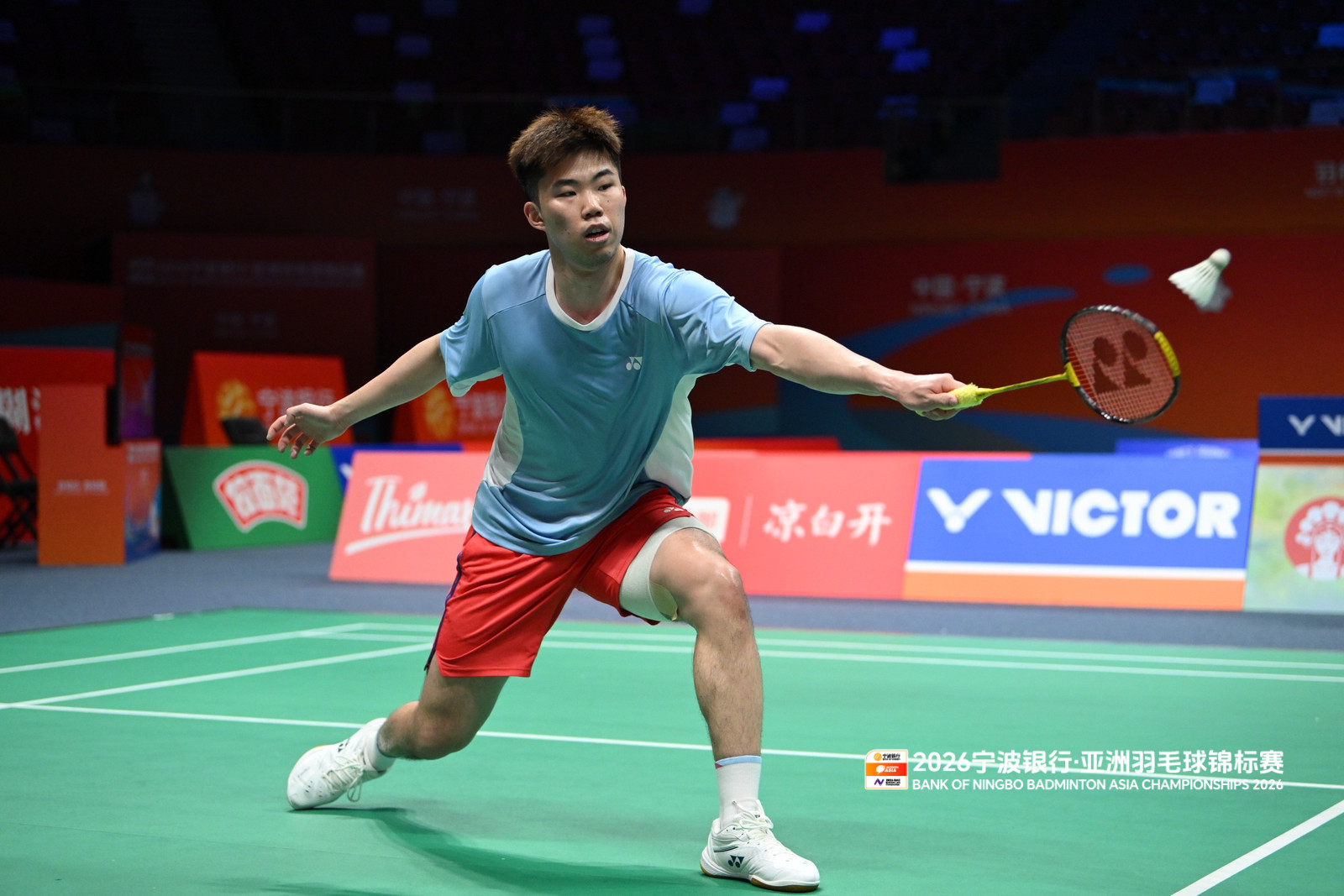 男单组适应场地📷cr：赛事组委会2026年羽毛球亚锦赛中国羽毛球队