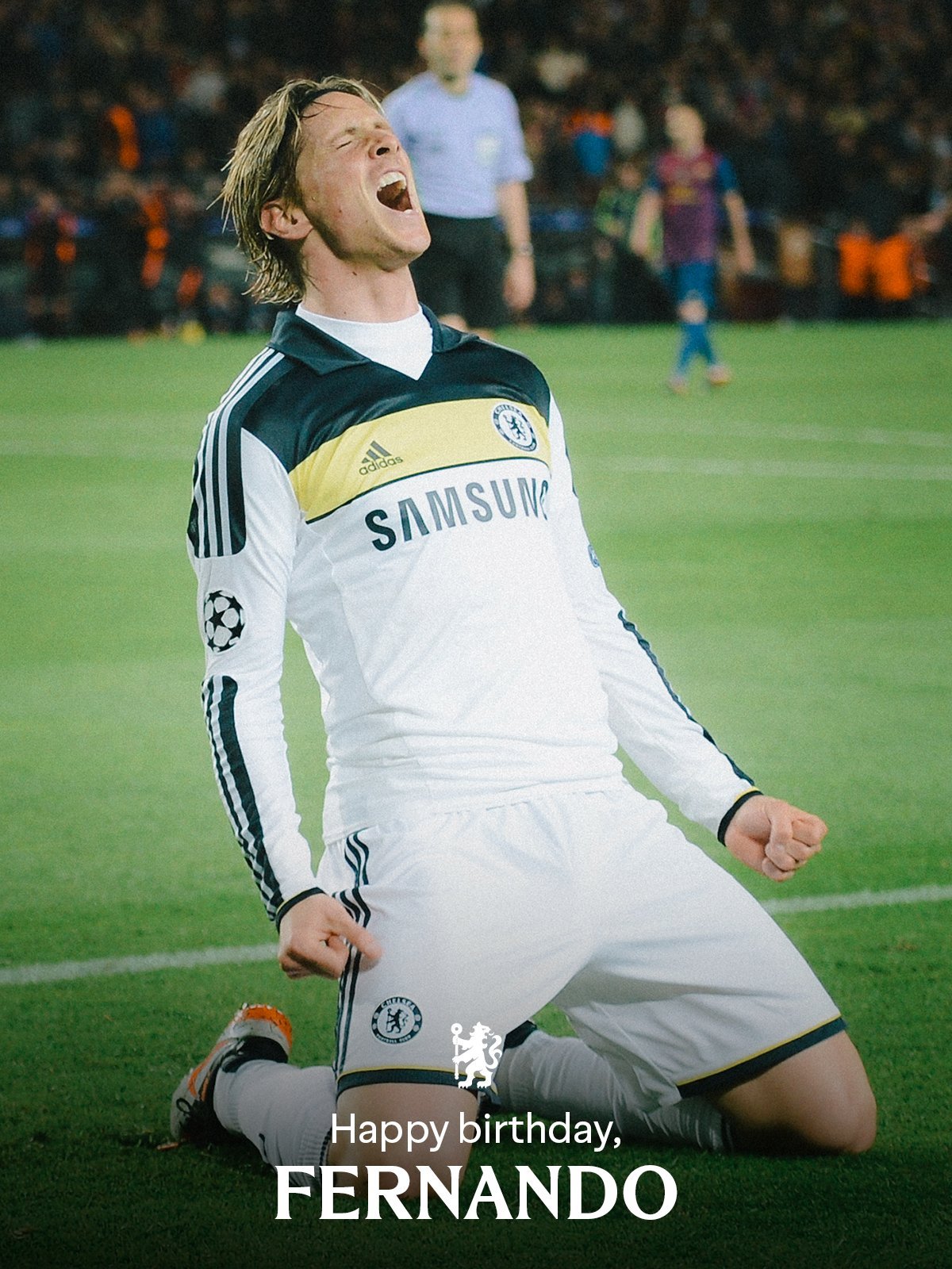 切尔西官X：Happy birthday, Fernando Torres. ?