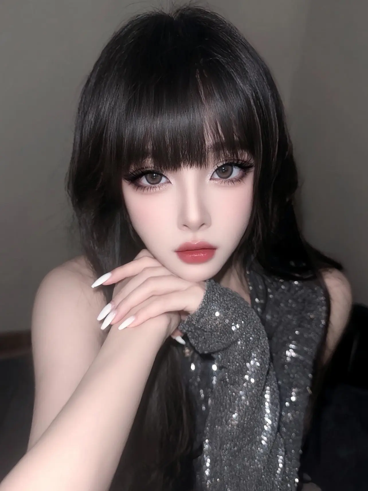 甜御妆容教程 御姐氛围感 御姐刘海 今天的人设是氛围感美女 御姐风美妆分享