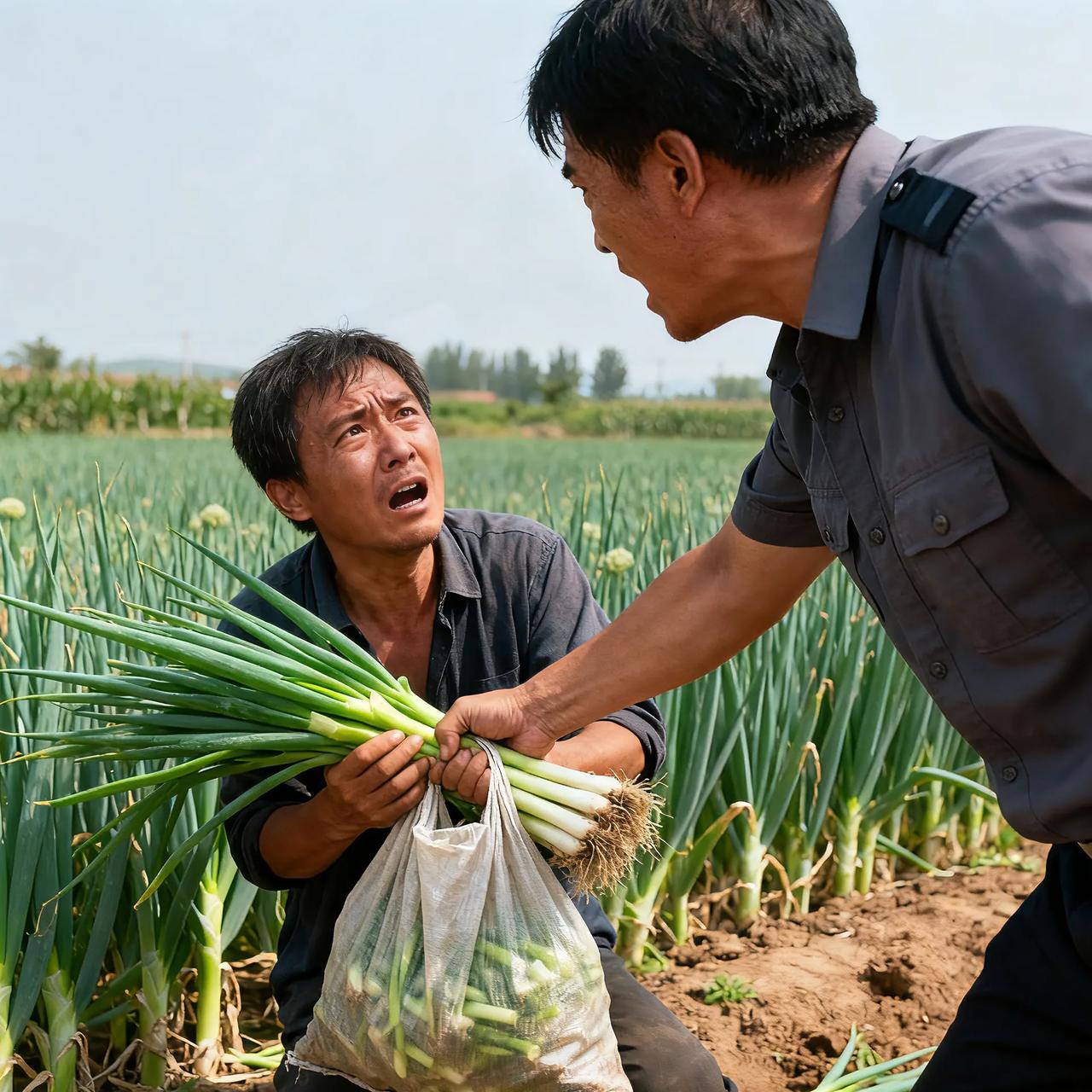 到底谁错了？男子菜地偷大葱被抓现行，哀求放过反喊小气，支持主人扣1同情男子扣2！