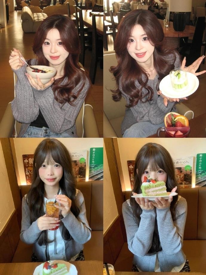 一些非常适合婴儿在甜品店拍照的姿势建议： 