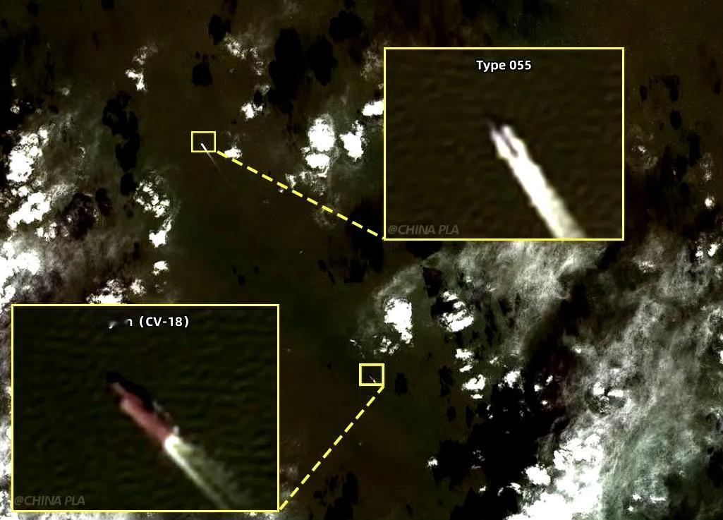 福建号航母去渤海了，一艘055陪同，不用说，肯定是去大批量接收舰载机了，等再看见