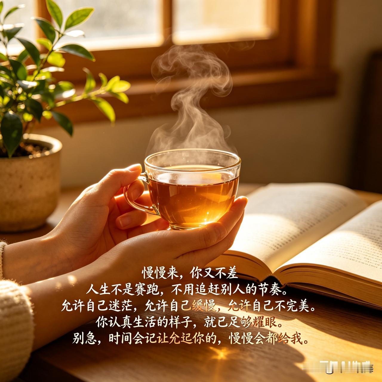 慢慢来，你又不差
 很多时候我们焦虑，是因为太想立刻看到结果。
想马上变好，想马