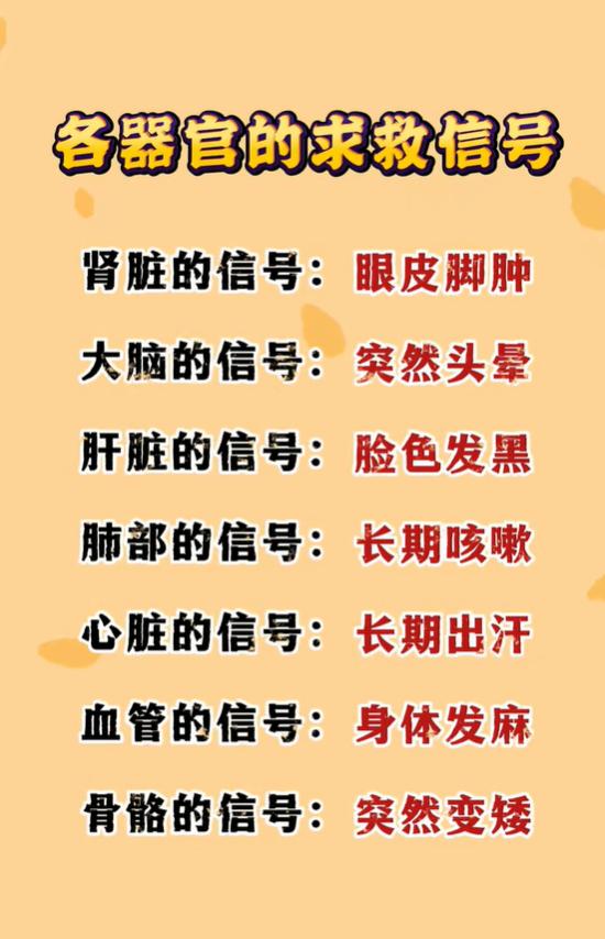 头晕、浮肿、皮肤暗沉，对应哪些脏腑信号？