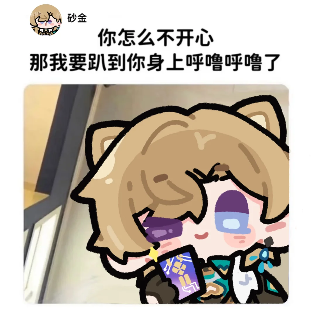 砂金小猫：你怎么不开心