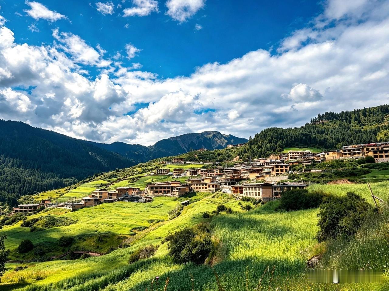 甘南仙境扎尕那，实在是太美，忍不住再次分享
见过比电影特效还美的风景吗？
甘南扎