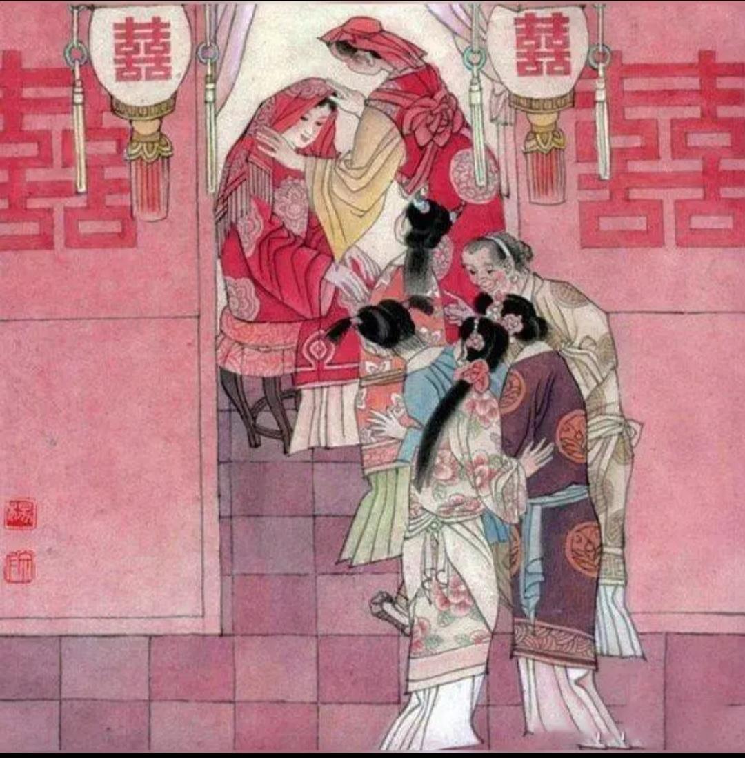 上联，君未娶亲卿没嫁，搭桥月老

下联，？？？