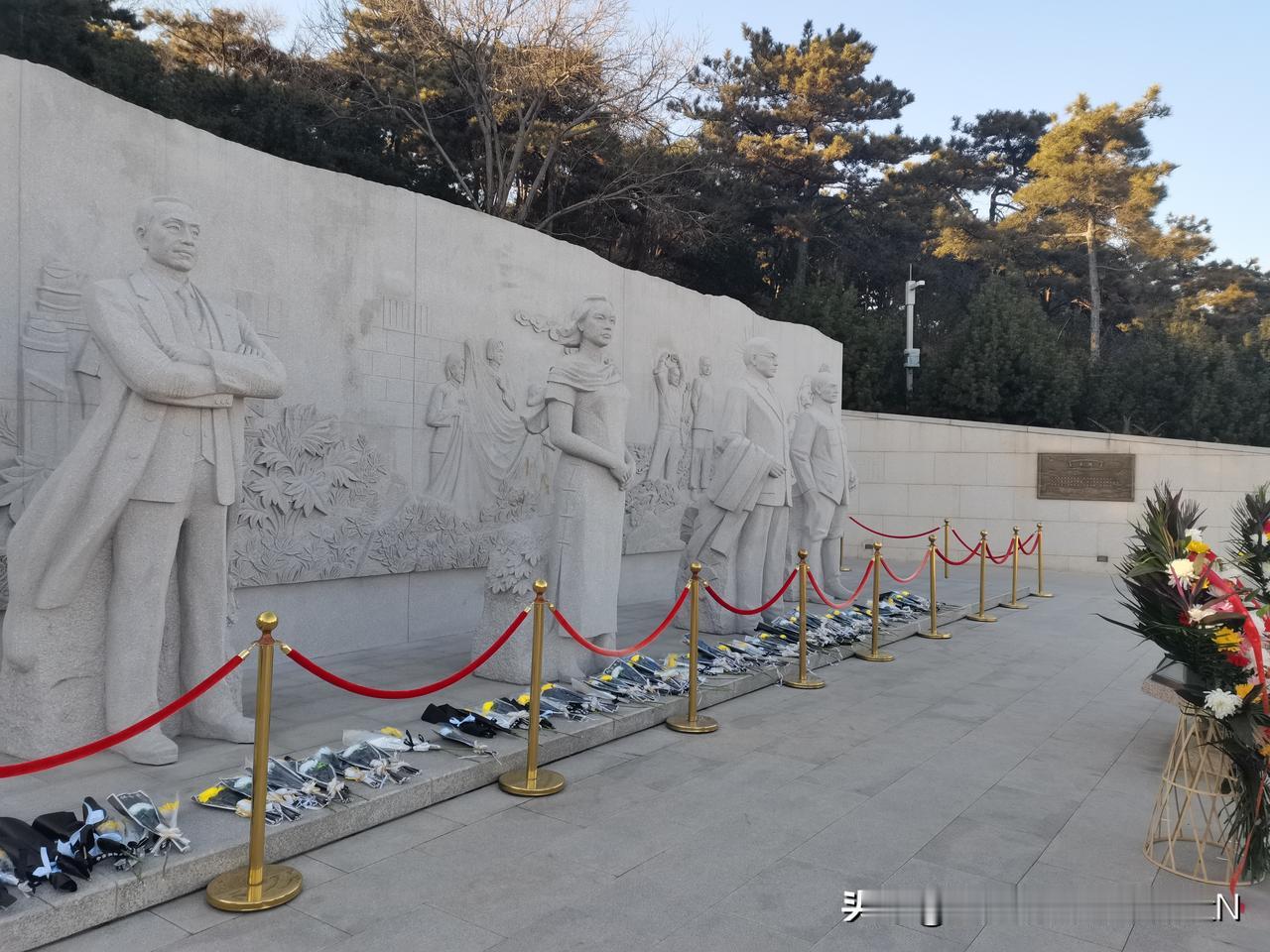 北京西山国家森林公园，无名英雄广场，陈宝仓、朱枫、吴石、聂曦（从左到右）四位烈士