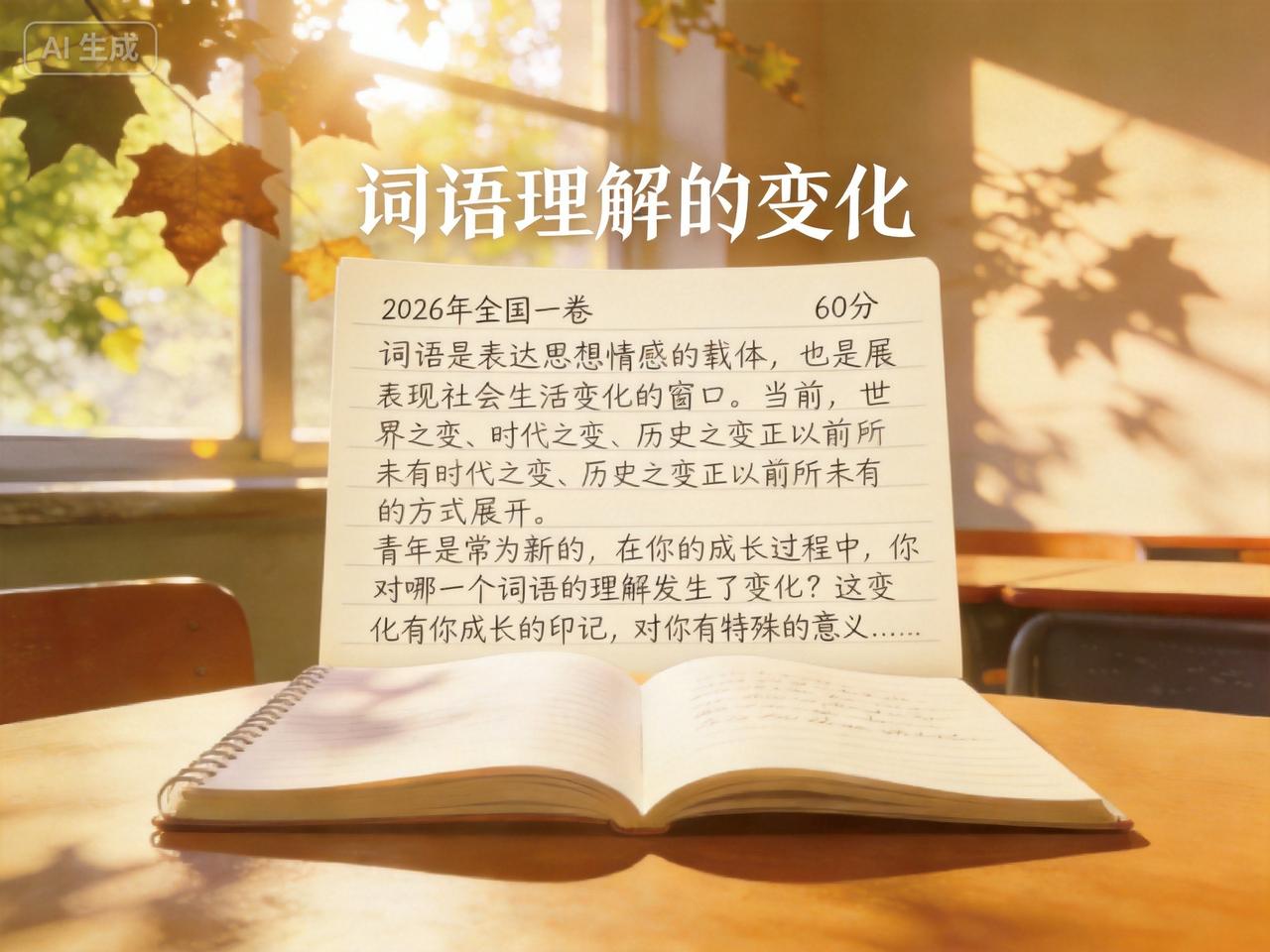 题记：今日高考，见作文题手痒。提笔又觉笔钝，恐献丑于人前，索性将题目扔给身边这尊