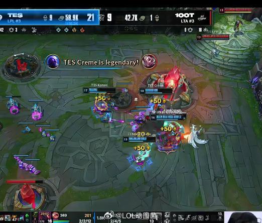恭喜TES 1-0 暴打100T，成功为LPL复仇！TES战胜100TTES暴打