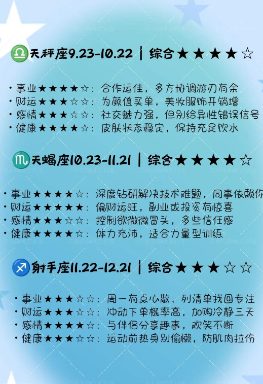 十二星座明日运势（2026年7月6日）本周做什么都顺的星座 💫明日周一到，愿你