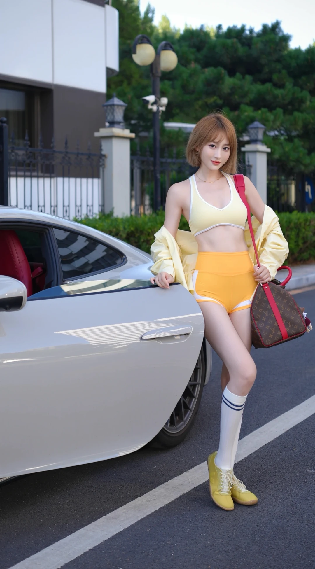 去打球的路上🎾