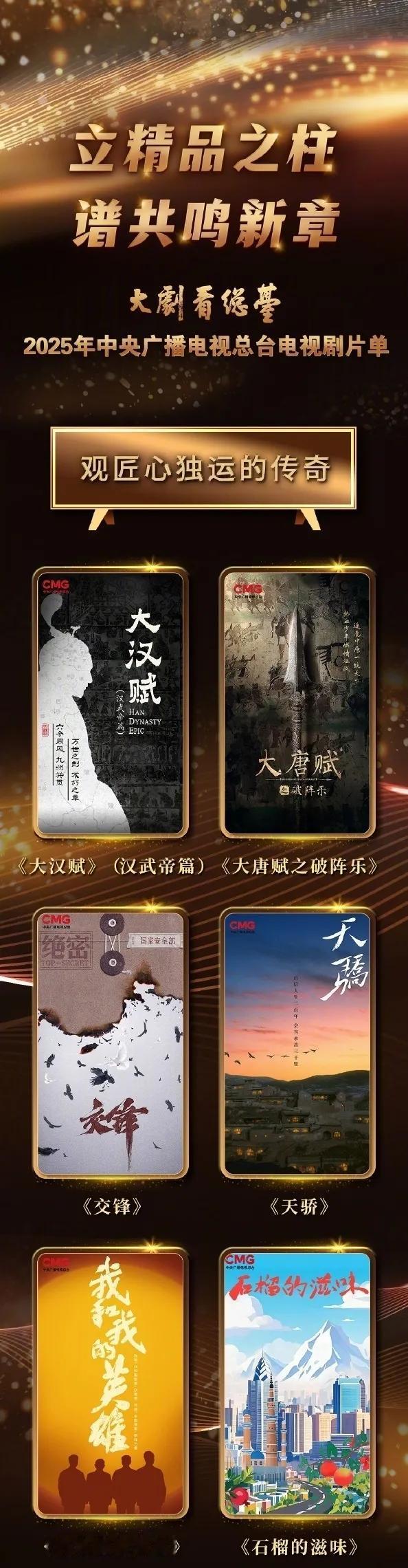 总台央视2025电视剧片单最全汇总
《灿烂的风和海》钟楚曦、孙阳（CCTV1黄金